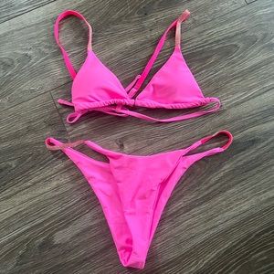 Hot Pink Bedazzled Bikini